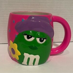 Vintage Style Green M&M 3D Galerie Pink Ex-Large Mug OS